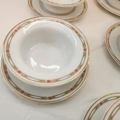 Lot #67  Lot of 9 Haviland Limoges/D.H. Holmes Creme Brulee/Dessert Dishes