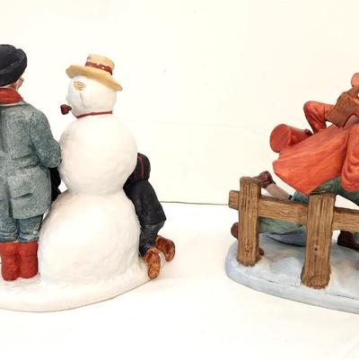 Lot #71  Pair of Danbury Mint Norman Rockwell Figurines