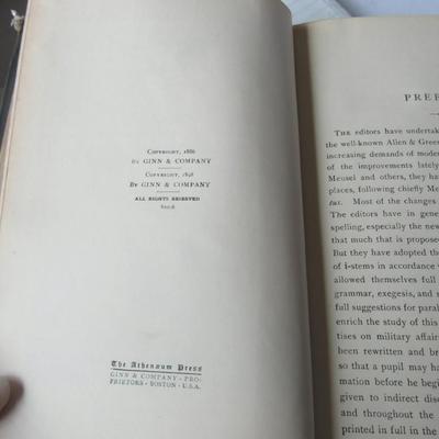 Lot 505:  Antique Book:  New Ceasar With Vocabulary, 1898