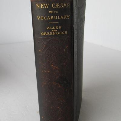 Lot 505:  Antique Book:  New Ceasar With Vocabulary, 1898
