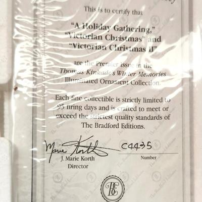 Lot #75 Issue 1-7 Bradford Edition Thomas Kincaide "Winter Memories"