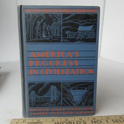 Lot 507: Vintage Book:  America's Progress in Civilization, 1942