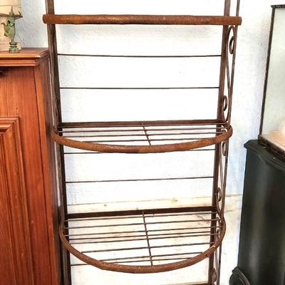Lot #77 Metal Baker's/Plant Rack - 3 shelves