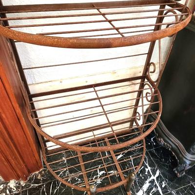 Lot #77 Metal Baker's/Plant Rack - 3 shelves