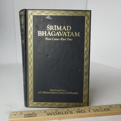 Lot 509:  Vintage Book: Srimad Bhagavatam, First Cano-Part Two, 1976