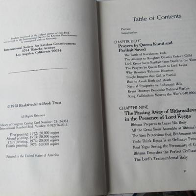 Lot 509:  Vintage Book: Srimad Bhagavatam, First Cano-Part Two, 1976