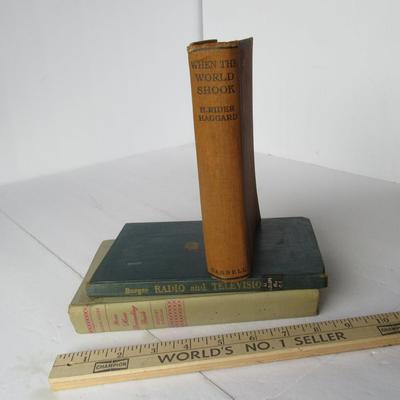 Lot 510:  3 Vintage Books: When the World Shook, More