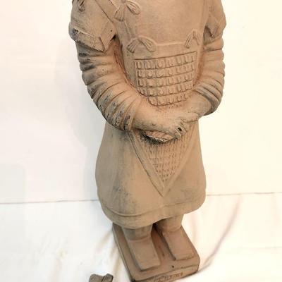 Lot #81  Decorative Terra Cotta Chinese Figure - contemporary