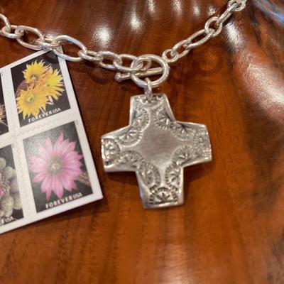 Signed 925 cross necklace