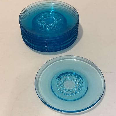 Aqua Blue Glass Dish Set (K-HS)