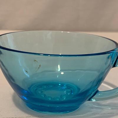 Aqua Blue Glass Dish Set (K-HS)