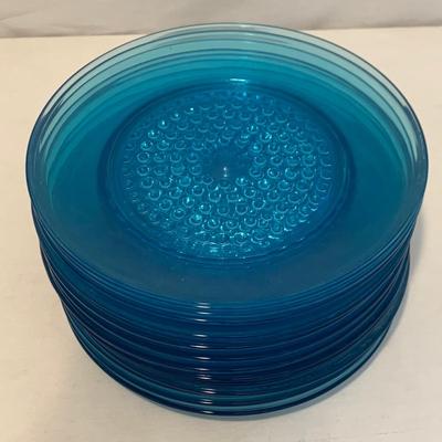 Aqua Blue Glass Dish Set (K-HS)