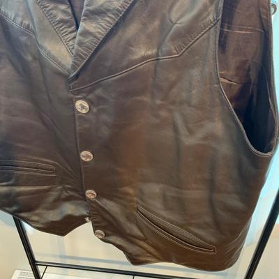 Leather Vest & Jackets: Scully, Roundtree & Yorke, & IZOD, Men's XL (M-HS)