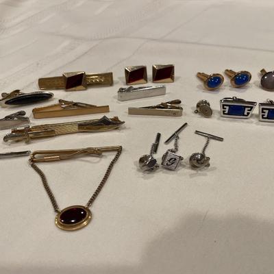Tie clips and cuff links