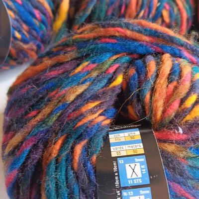 Seven Skeins of Landscapes yarn - multi - color wool blend -