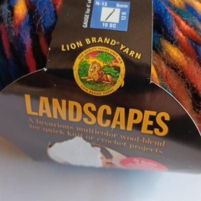 Seven Skeins of Landscapes yarn - multi - color wool blend -