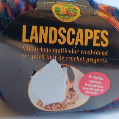 Seven Skeins of Landscapes yarn - multi - color wool blend -