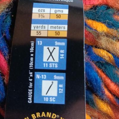 Seven Skeins of Landscapes yarn - multi - color wool blend -
