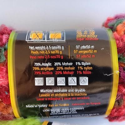 Variety of different colored skeins of yarn