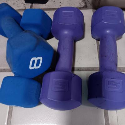 8lbs & 5lb Dumbbells