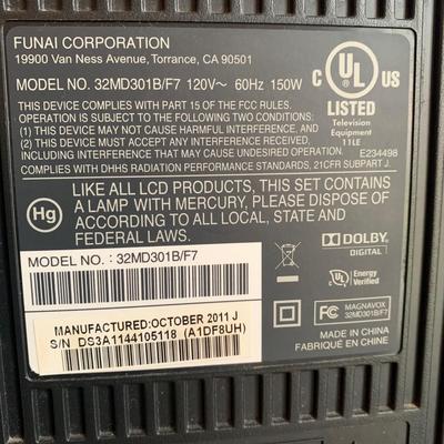 31" Magnavox Flat Screen TV