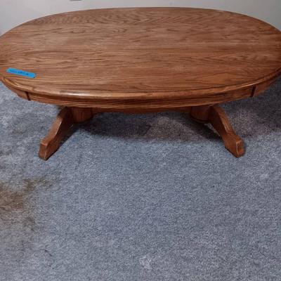 Oval Wood Coffee Table