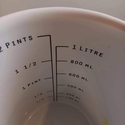 White Ceramic Measuring Cup