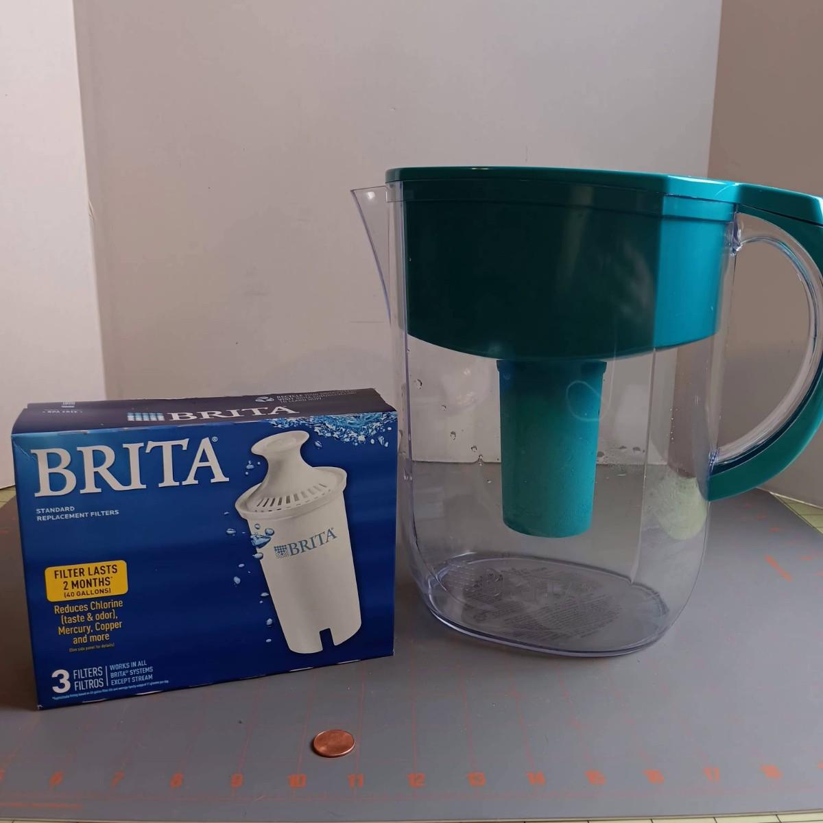 Turquoise Brita Water Pitcher with Filters | EstateSales.org