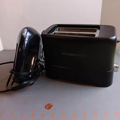Black Mixer and Toaster
