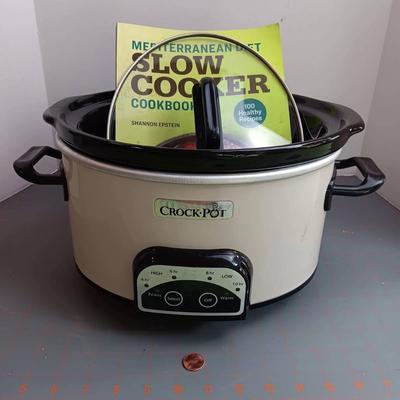 Cream Crock Pot and Cookbook