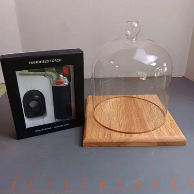 Cocktail Glass Dome Smoking Kit and Lighter