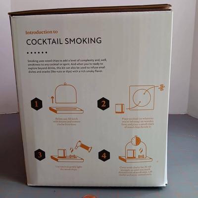 Cocktail Glass Dome Smoking Kit and Lighter
