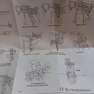 Wooden Wine Bottle Puzzle