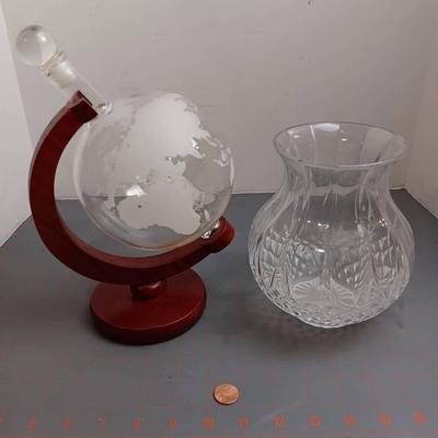 Globe Decanter and Vase