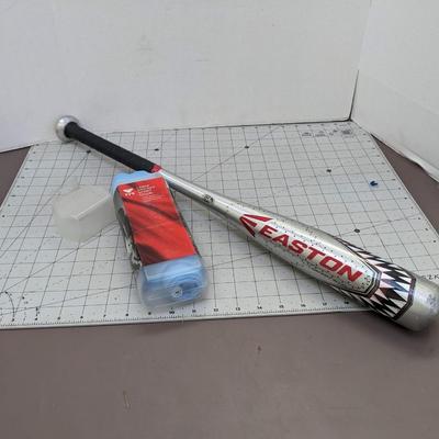 Easton Metal Baseball Bat and Sport Towel