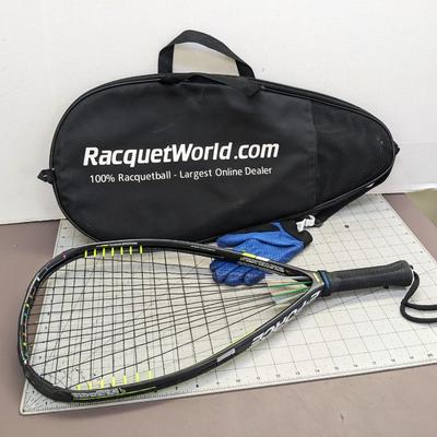 Racquetball Racquet with Bag and Glove