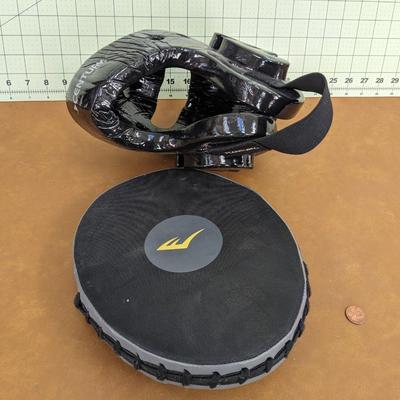Boxing Mitt and Helmet