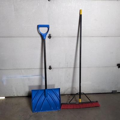 Snow Shovel and Push Broom