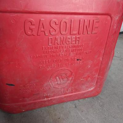 Traffic Cone and 5 gallon Gas Can
