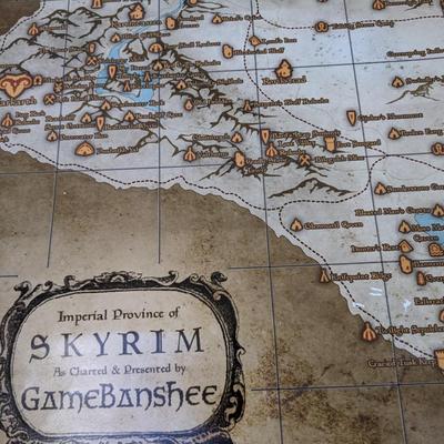 Skyrim Map by GameBanshee