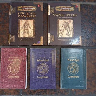 Dungeons & Dragons Books and Wizard's Spell Books