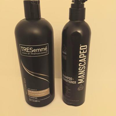 Tresemme Shampoo and Manscaped Shampoo/Conditioner