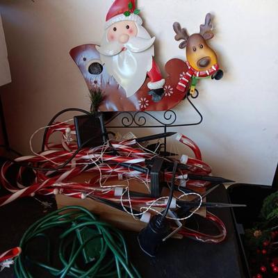 Christmas Solar Lights and Yard Decor