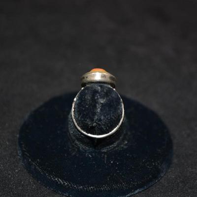 Vintage 925 Sterling Ring with Developing Pearl Setting Size 4 3.2g
