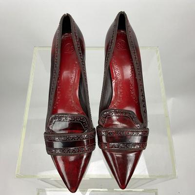 478 Tory Burch Red Leather Heels