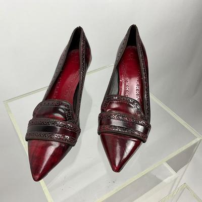478 Tory Burch Red Leather Heels