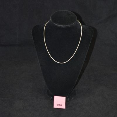 925 Sterling Serpentine Chain 16" 5.9g
