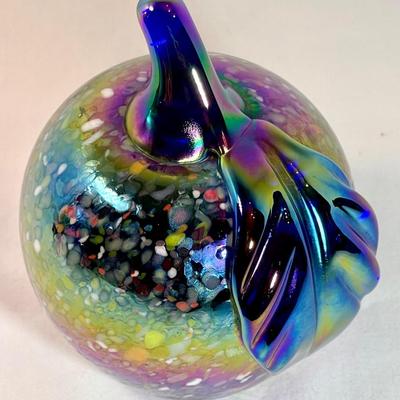 Carnival glass paper weight