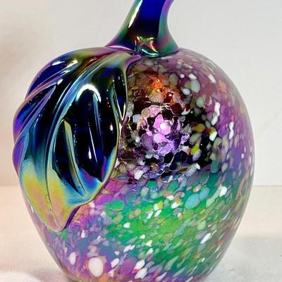 Carnival glass paper weight