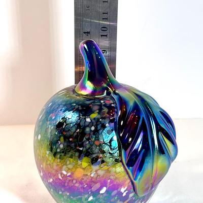 Carnival glass paper weight